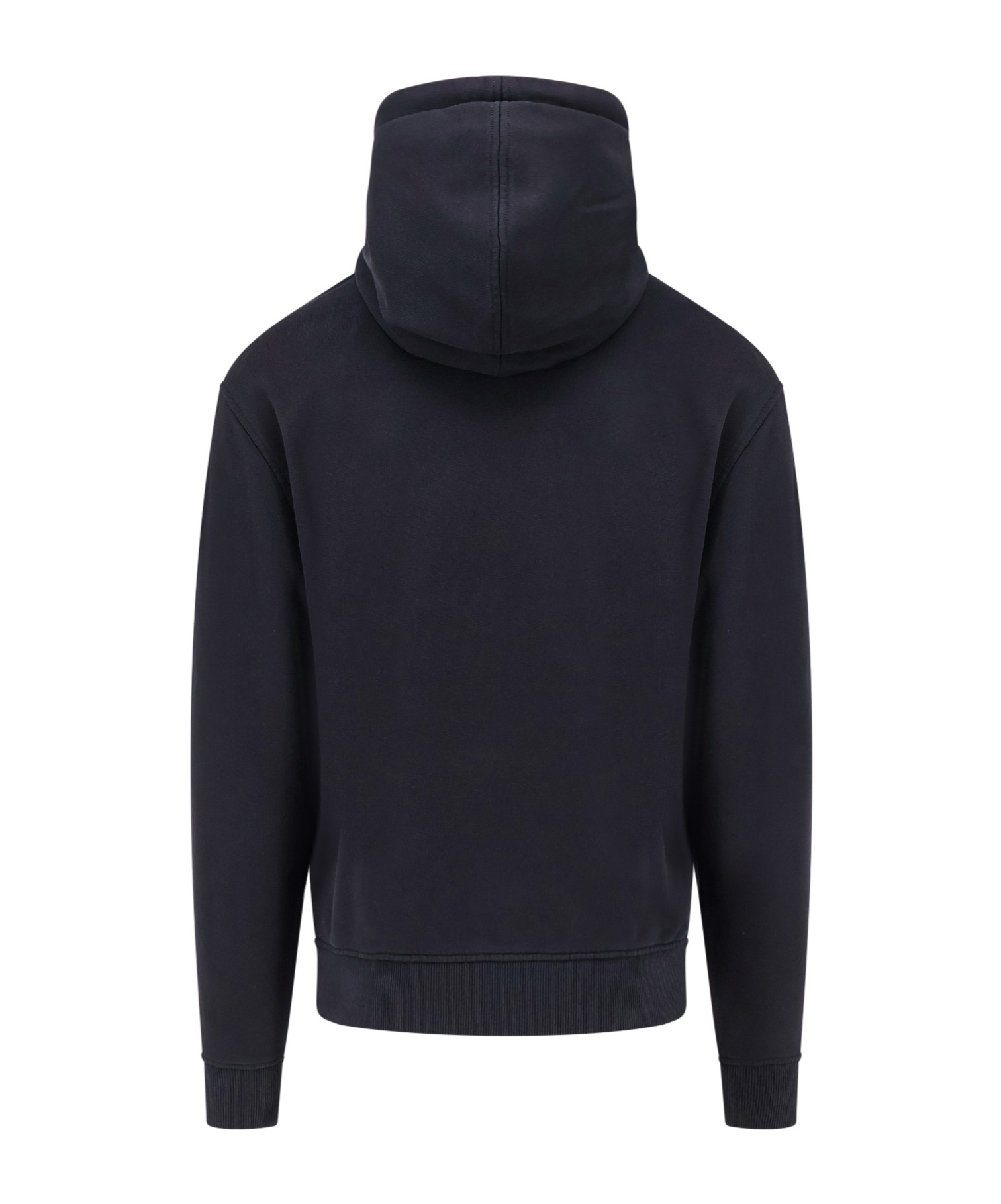 Ami Alexandre Mattiussi Hoodie Sweatshirt With Red Ami De Coeur Patch In Black