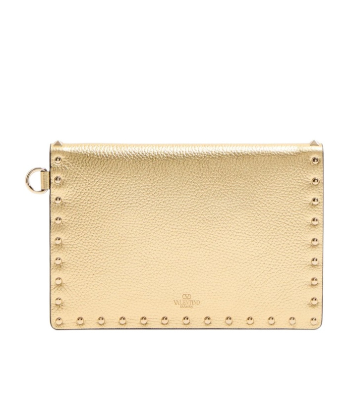 Valentino Rectangular Clutch In Nude