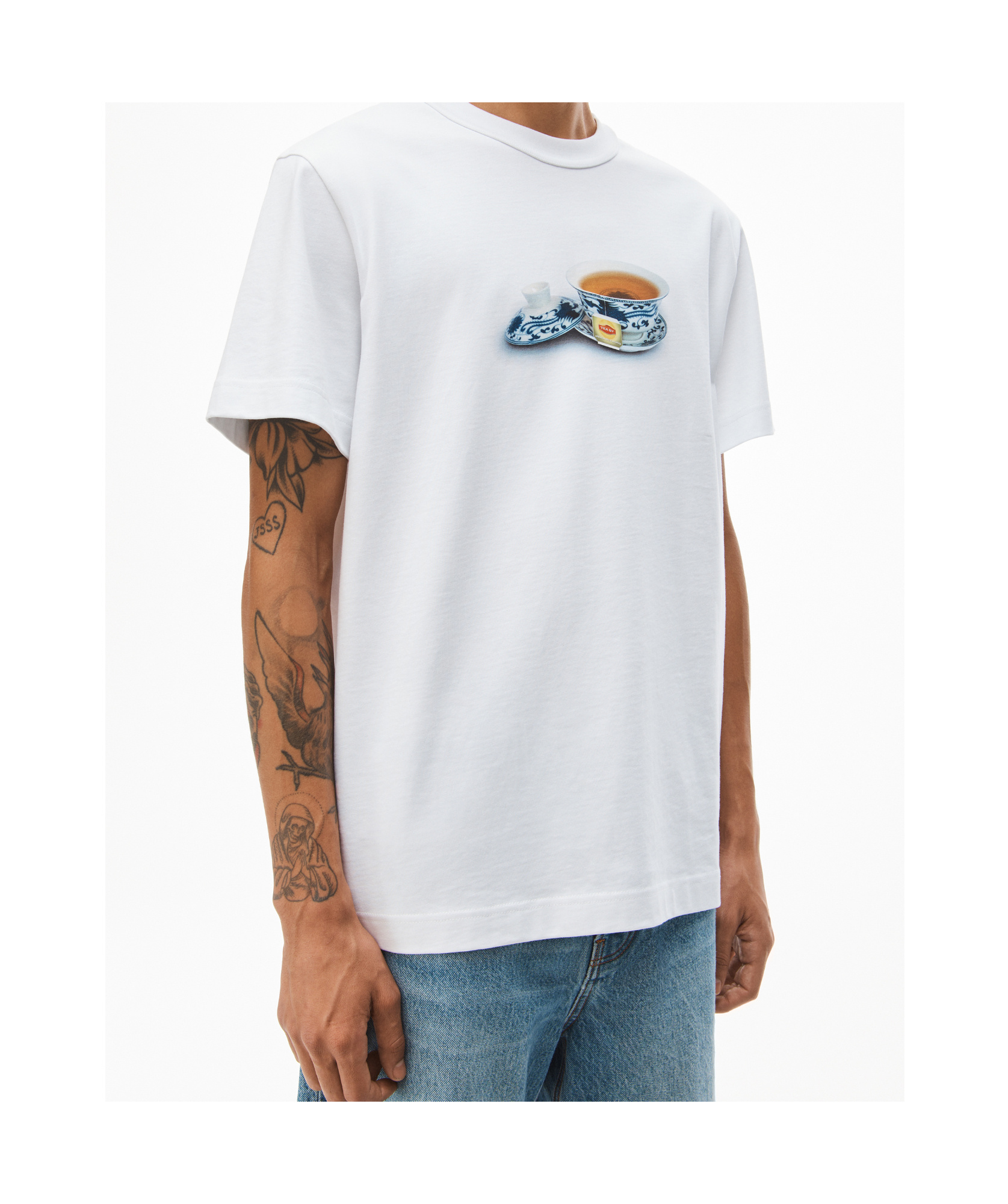 Alexander Wang Teacup Graphic T-shirt In White