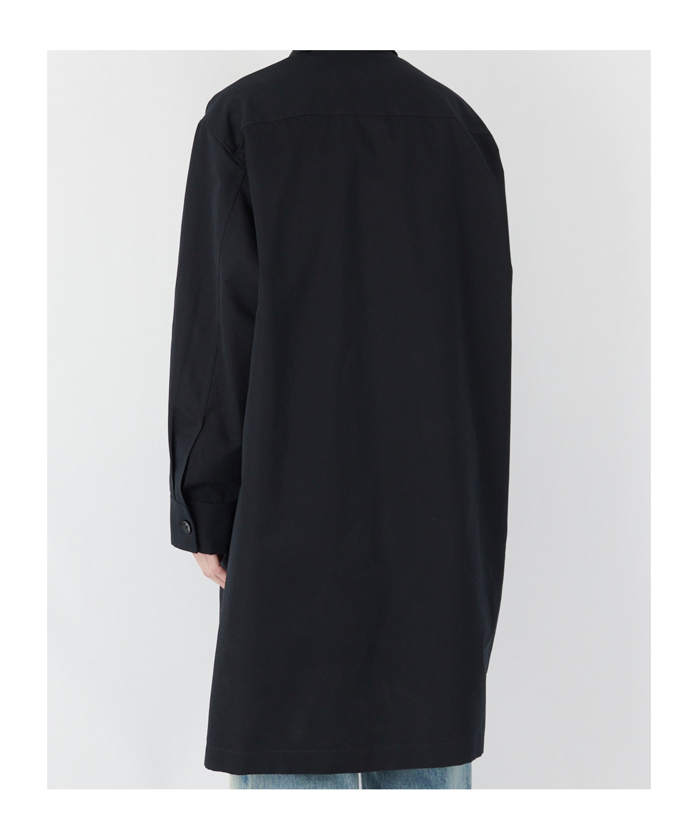 Jil Sander Long Sleeve Coat In Black