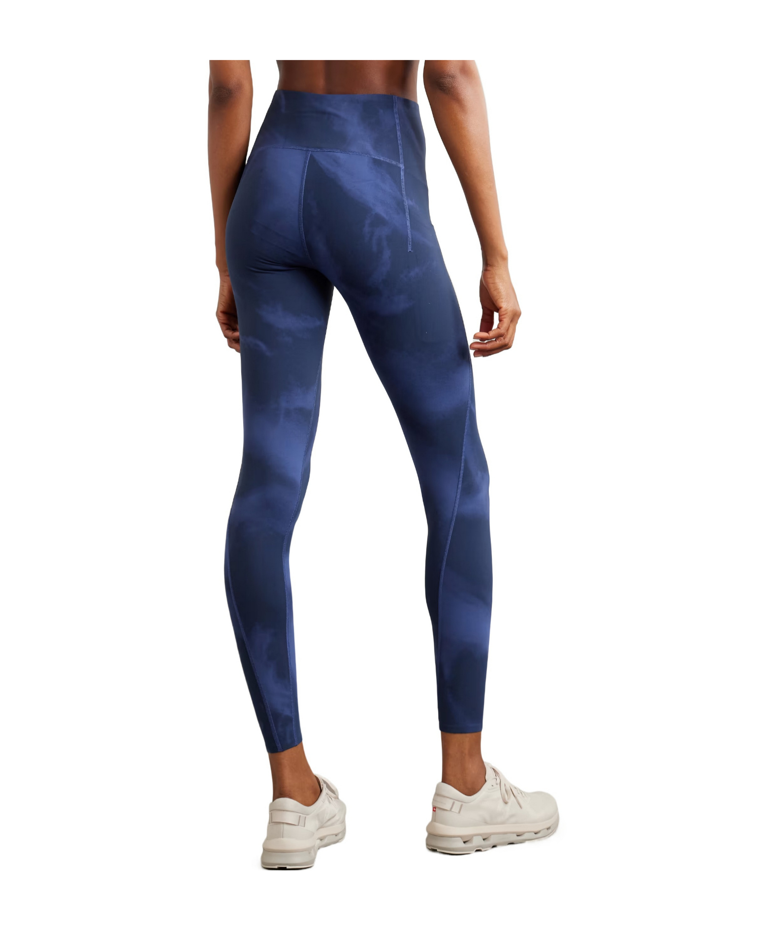 On Studio Printed Stretch Leggings In Blue