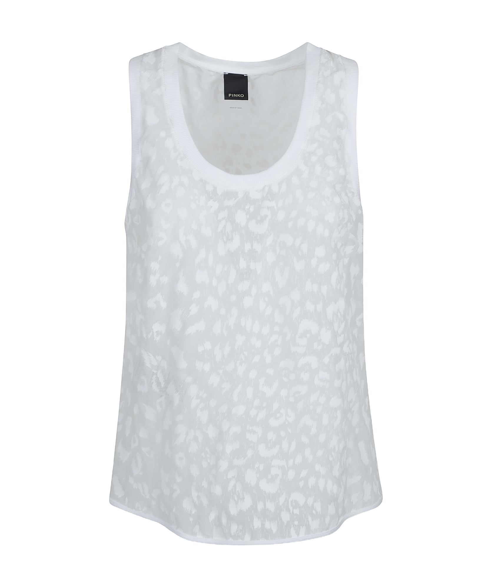Pinko Crew Neck Vest In White