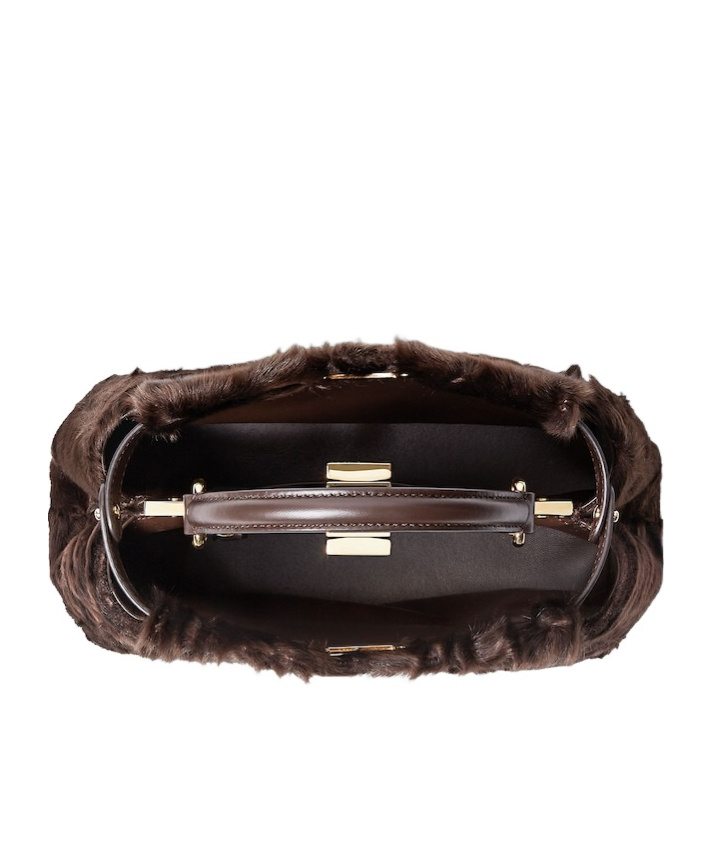 Fendi Peekaboo Shoulder Bag With Handle In Green