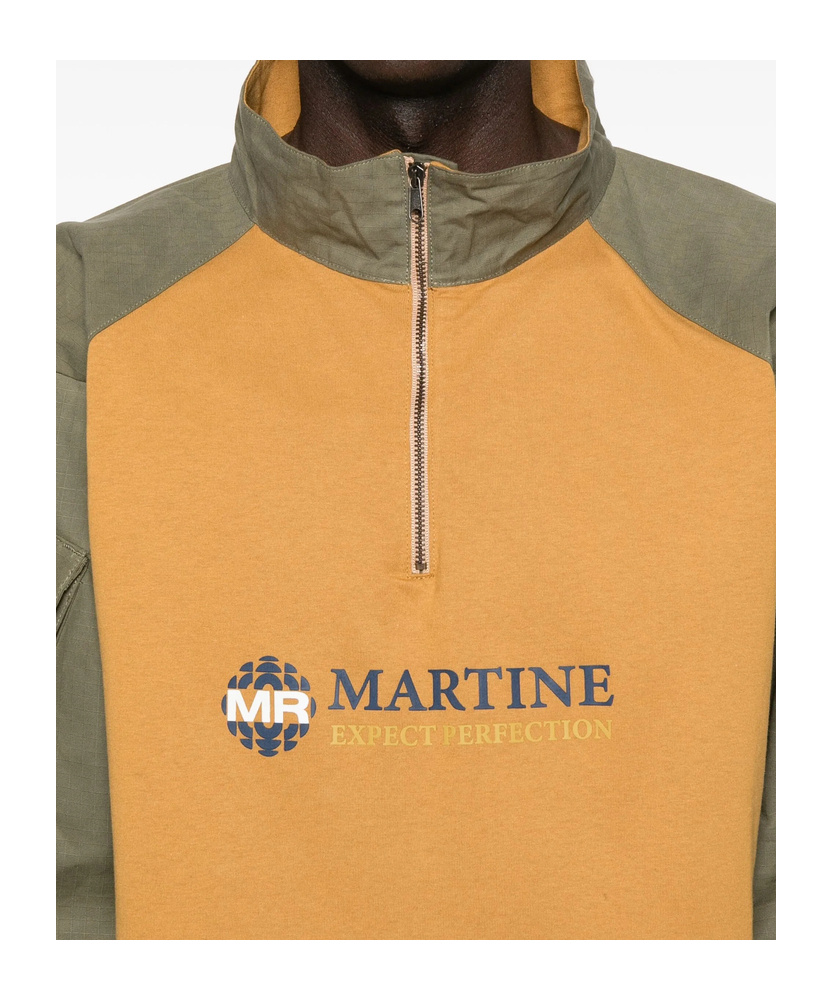 Martine Rose Shrunken Utility Sleeve Shirt In Yellow