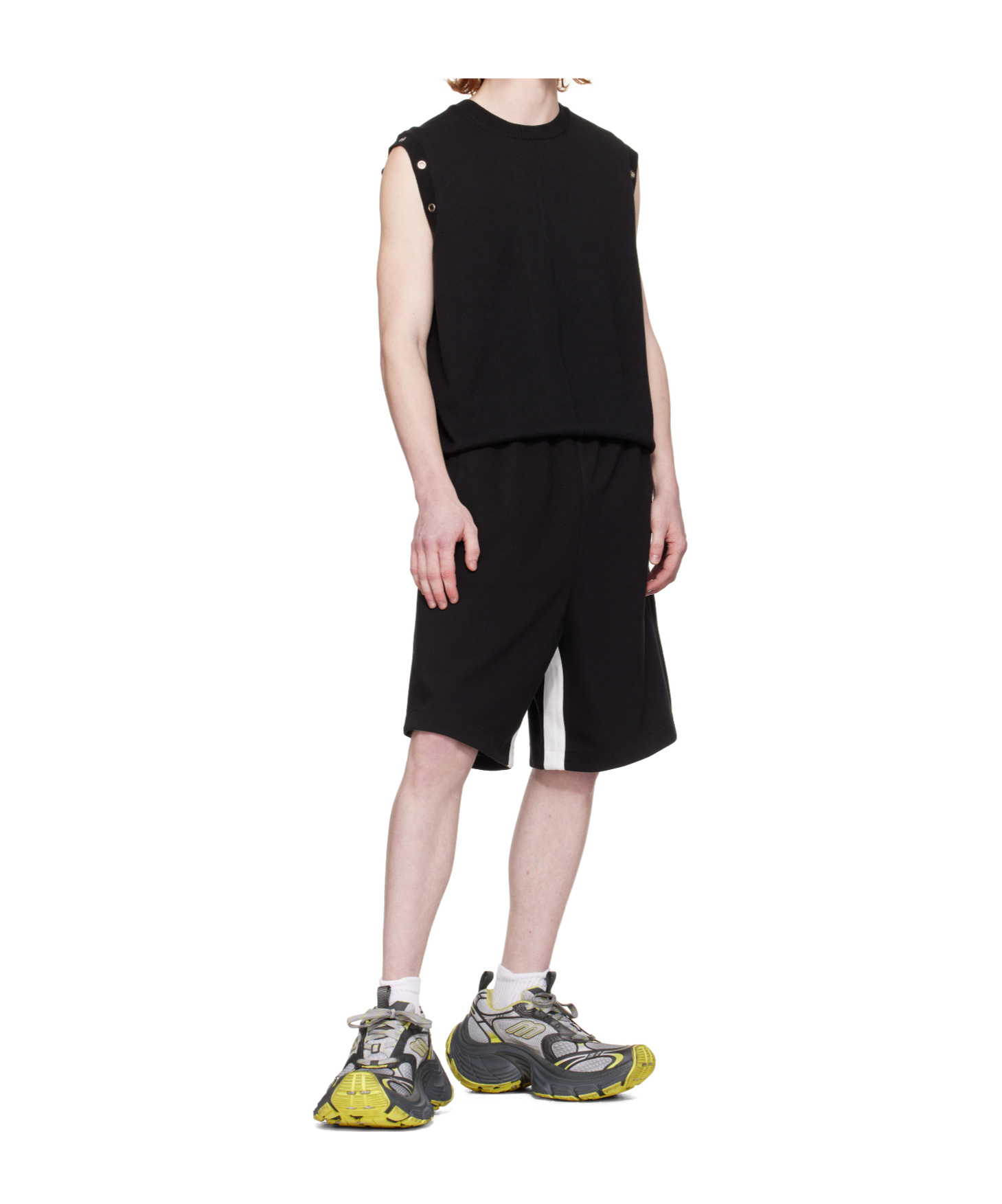 We11 Done Contrast Track Shorts