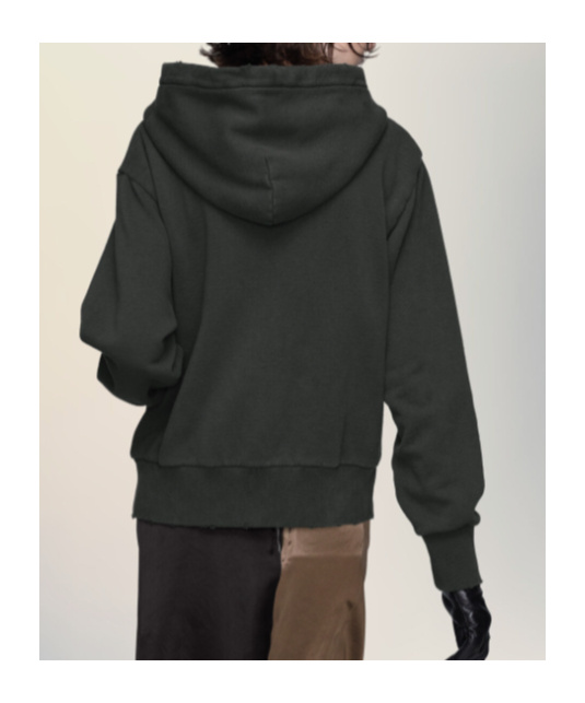 Maison Margiela Zip-up Hoodie In Gray