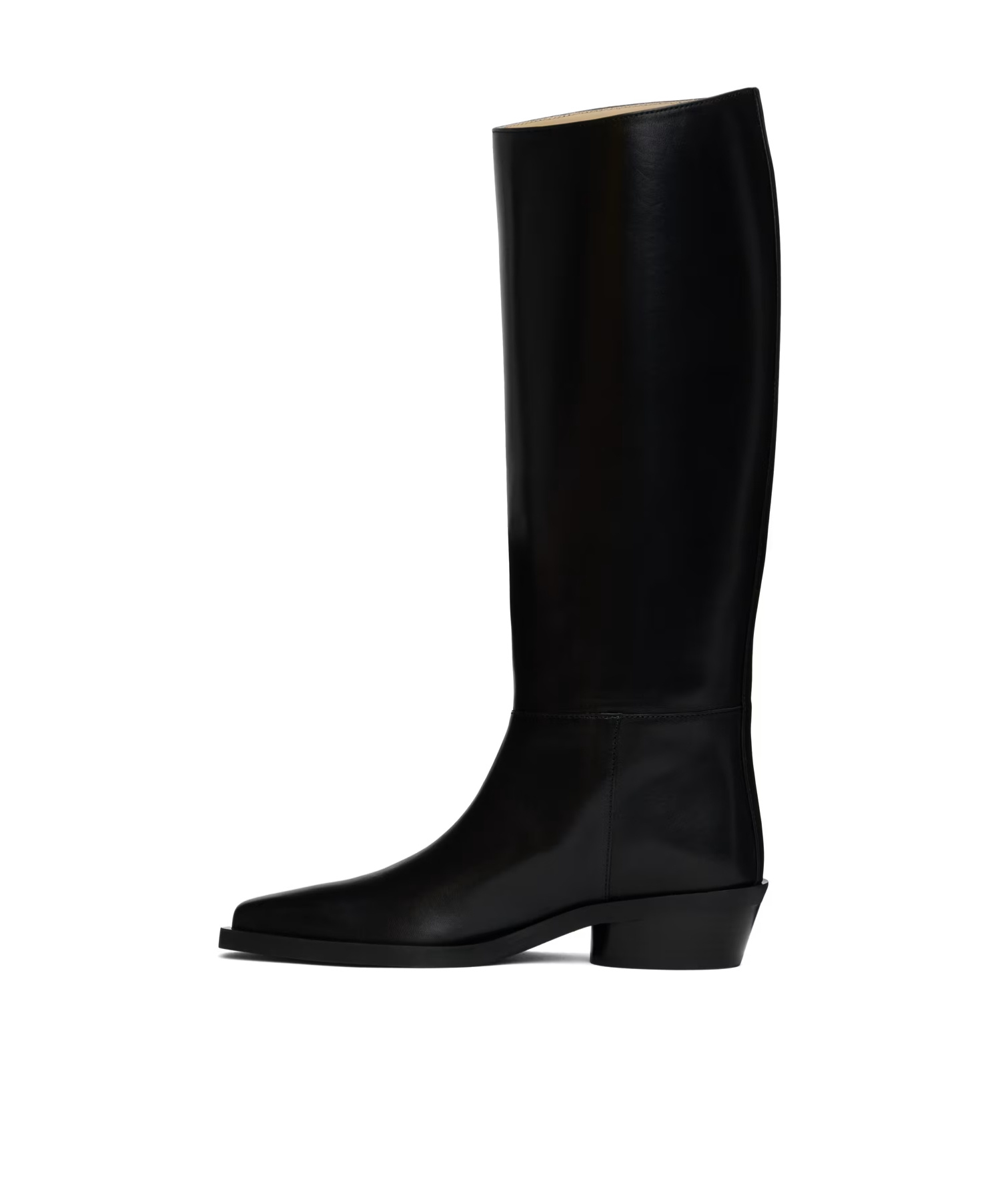 Proenza Schouler Bronco Leather Tall Boots In Black