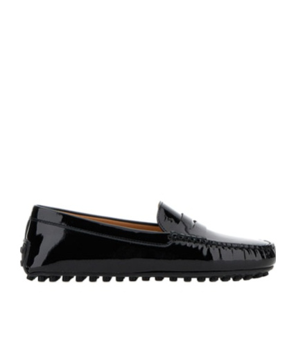 Tod's Penny Slot Patent-leather Loafers In Black