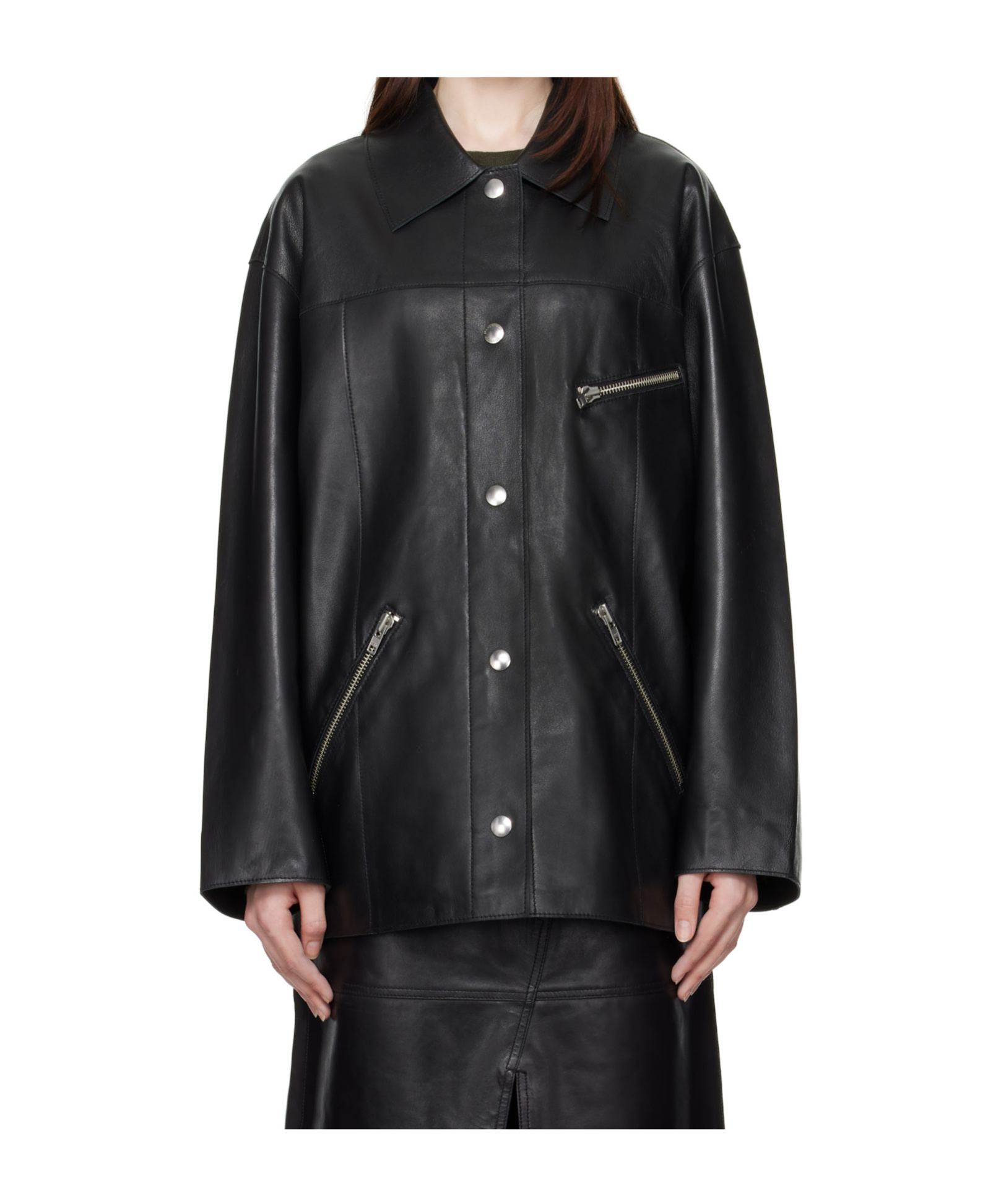 Stand Studio Stand Elisia Leather Jacket In Black