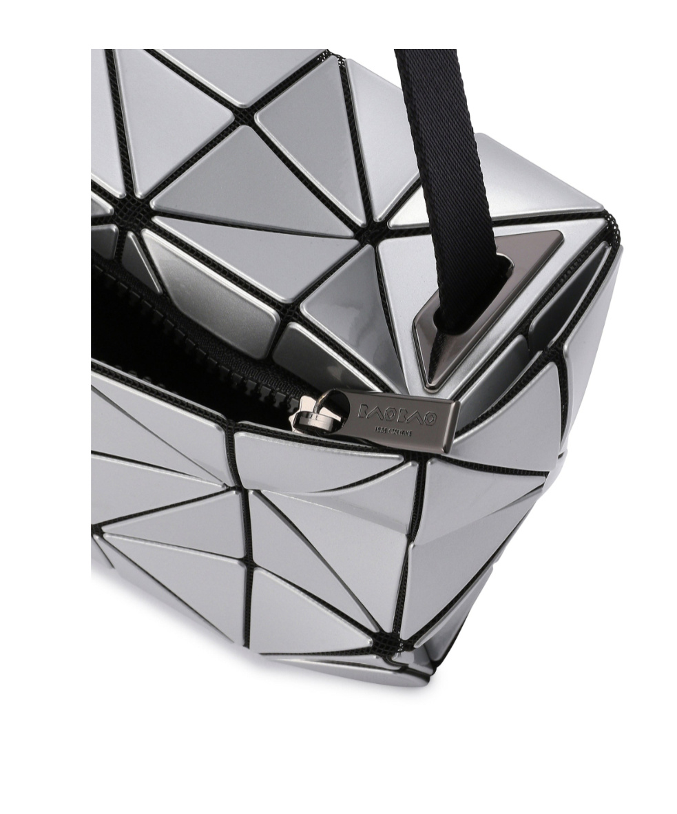 Bao Bao Issey Miyake Carton Shoulder Bag In Silver