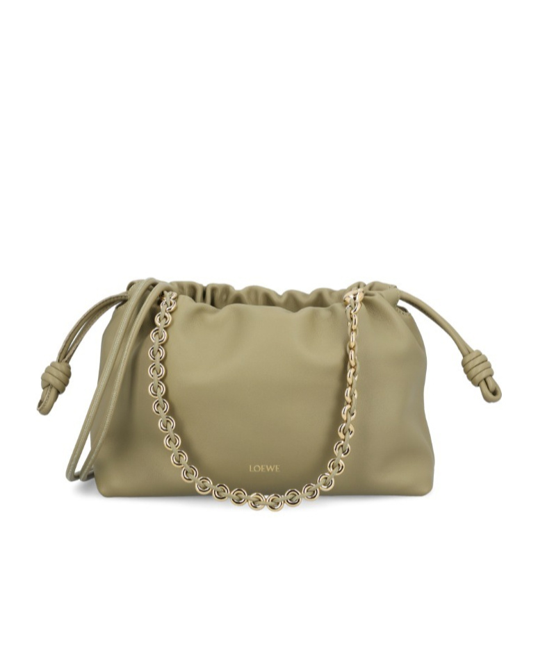 Loewe Medium Flamenco Purse In Mellow Nappa Lambskin In Nude