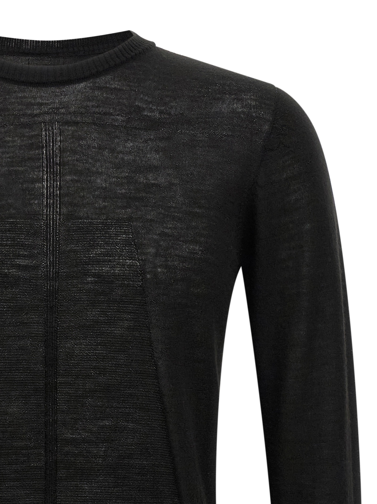 Rick Owens Dark Olive Oversized Level Sweater In Black