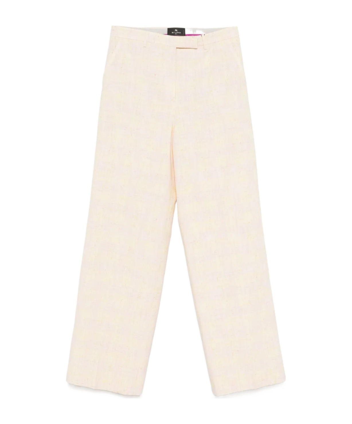 Etro Belt-loop Casual Pants In White