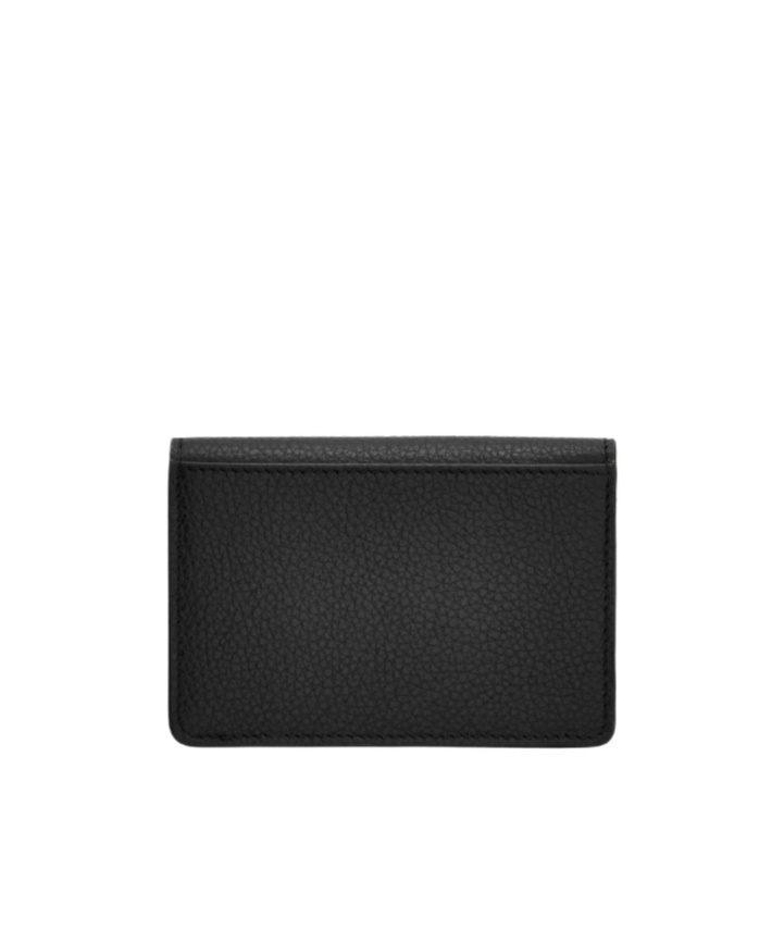 Ferragamo Gancini Calfskin Keyring Wallet In Black