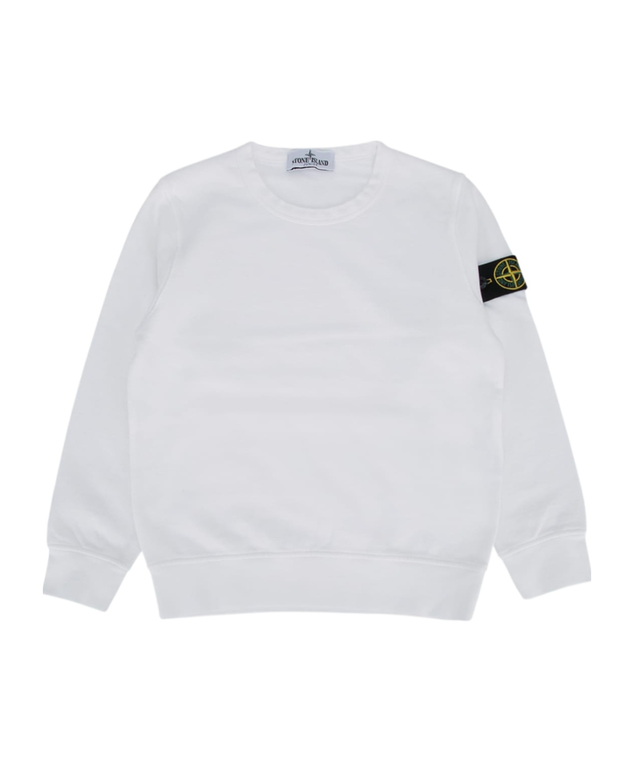 Stone Island Long Sleeve Sweatshirt In White