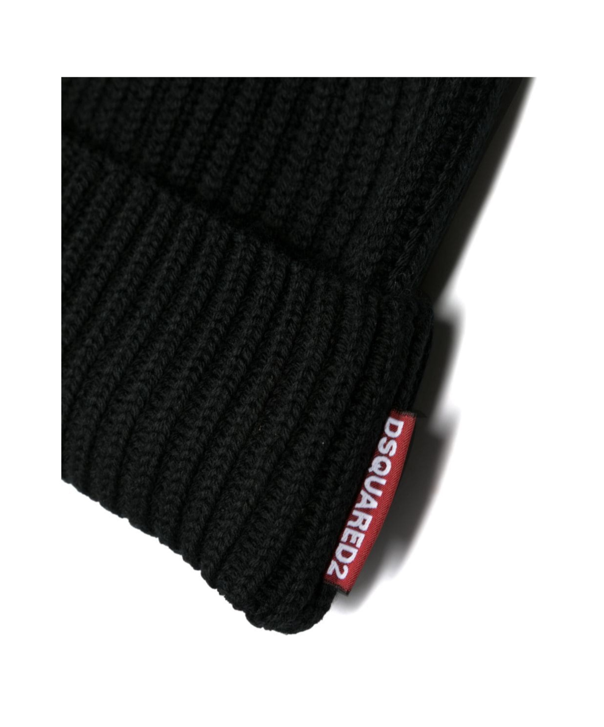 Shop Dsquared2 Logo-patch Knit Scarf Set In Black