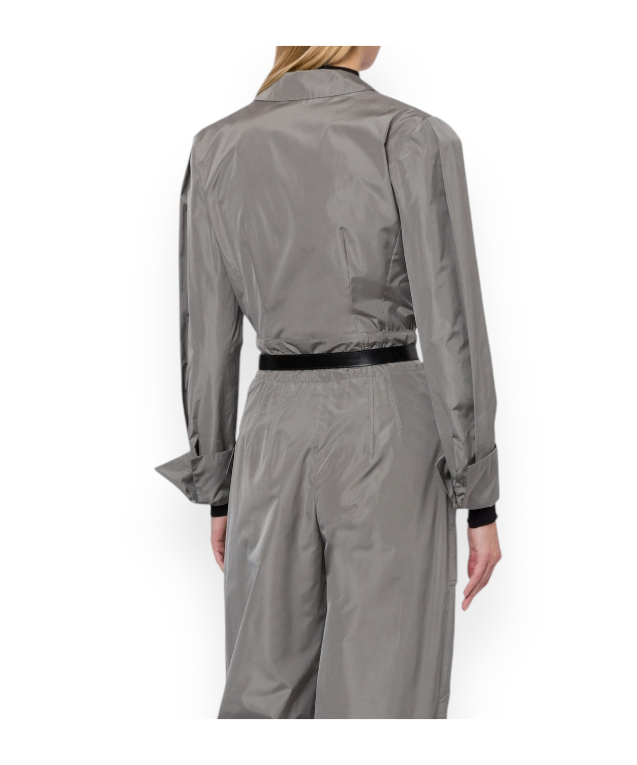 Alberta Ferretti Double-breasted Suit Jacket In Gray