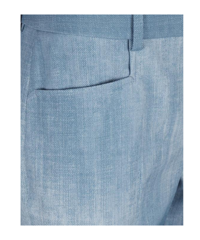 Ermanno Scervino Casual Pants With Belt Loops In Blue