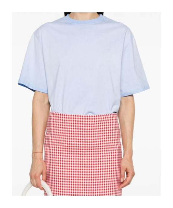 Msgm Logo-embroidered Cotton T-shirt In White