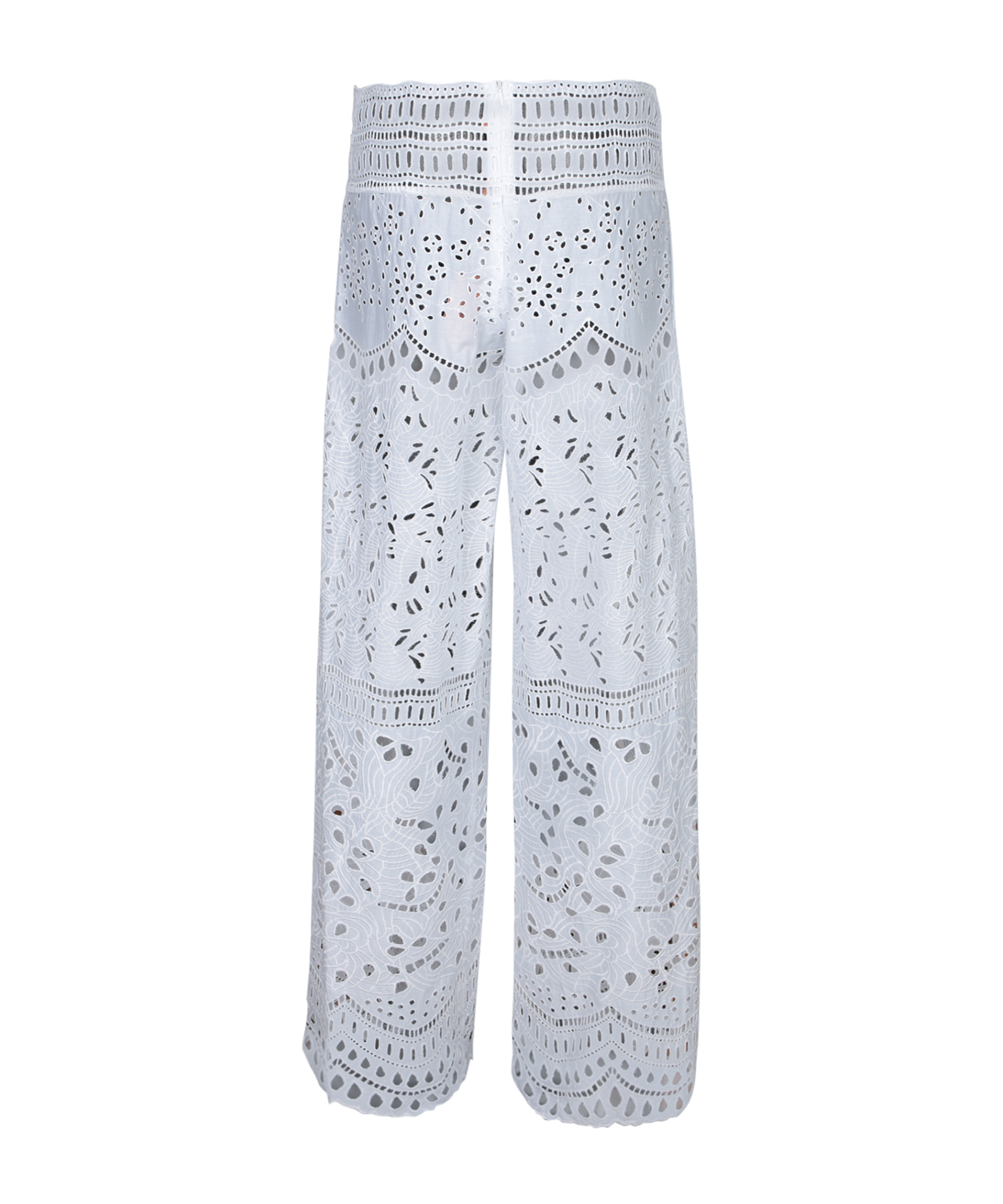 Ermanno Scervino White Sangallo Trousers