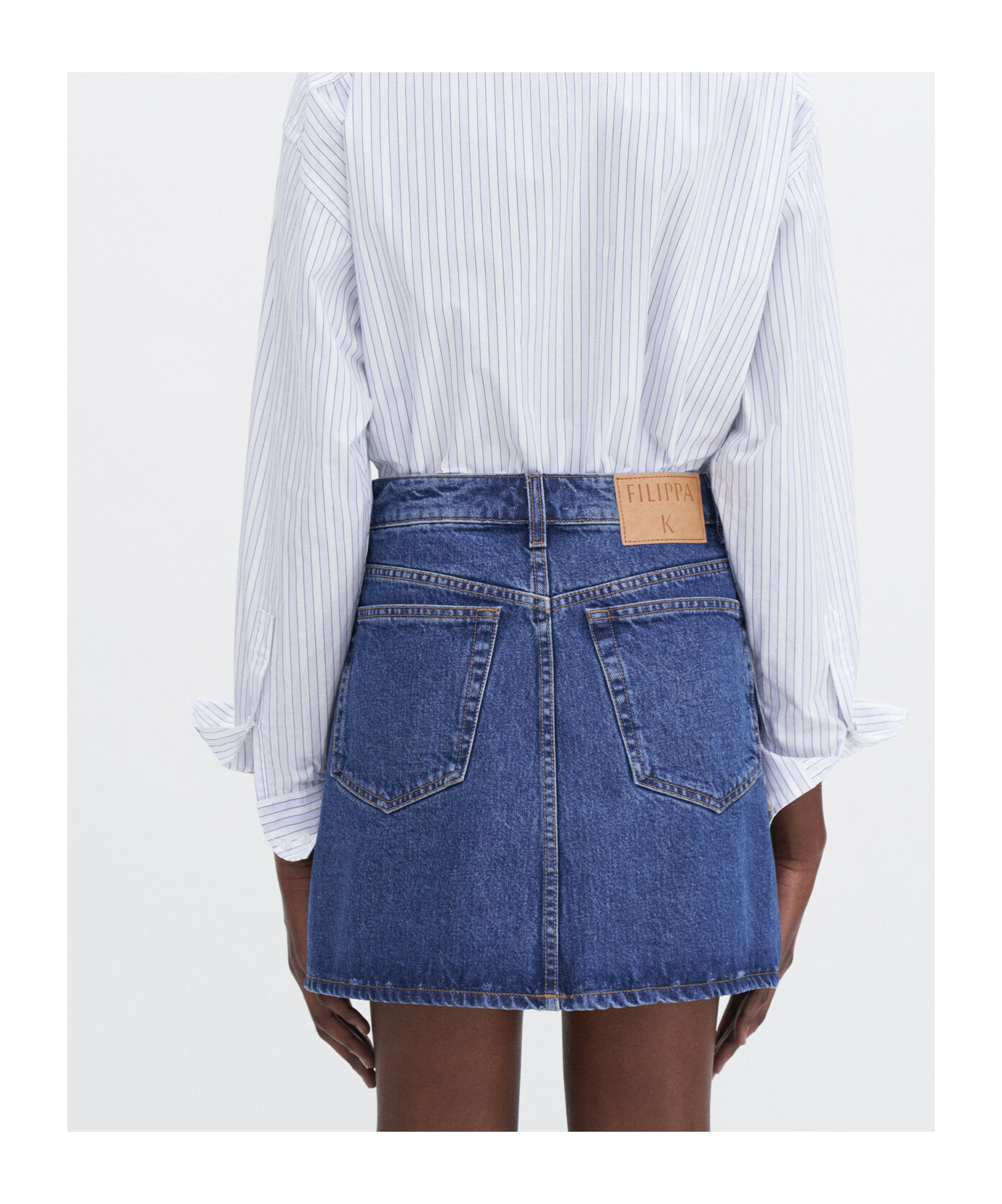 Filippa K Denim Mini Skirt In Blue