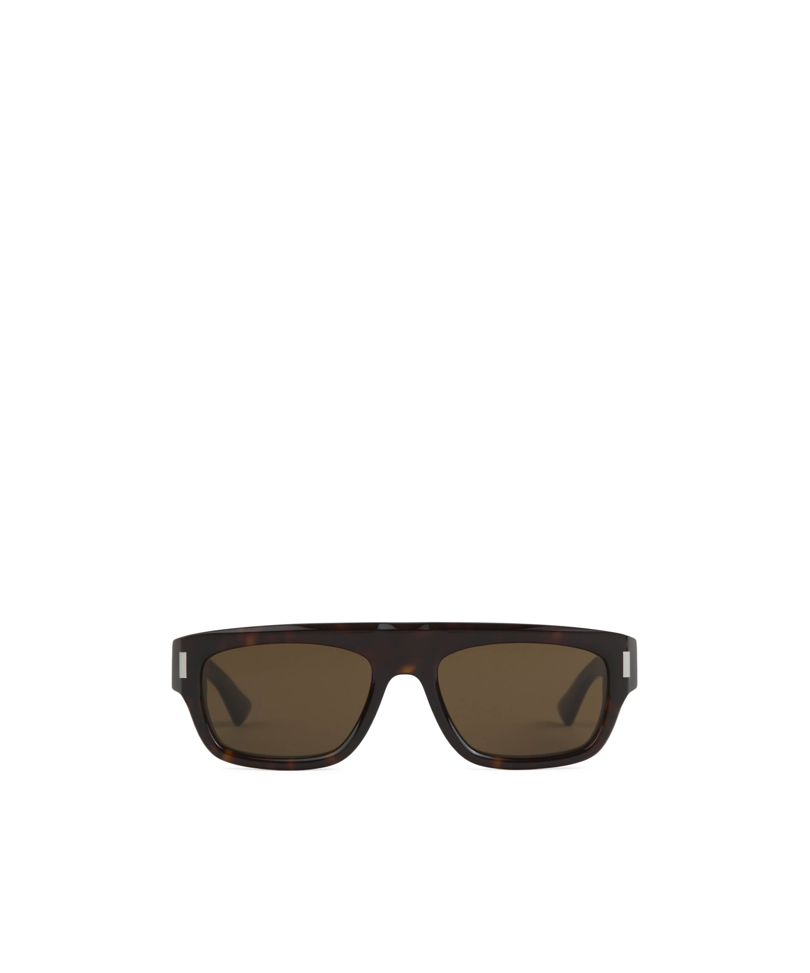 Saint Laurent Full Frame Sunglasses In Brown