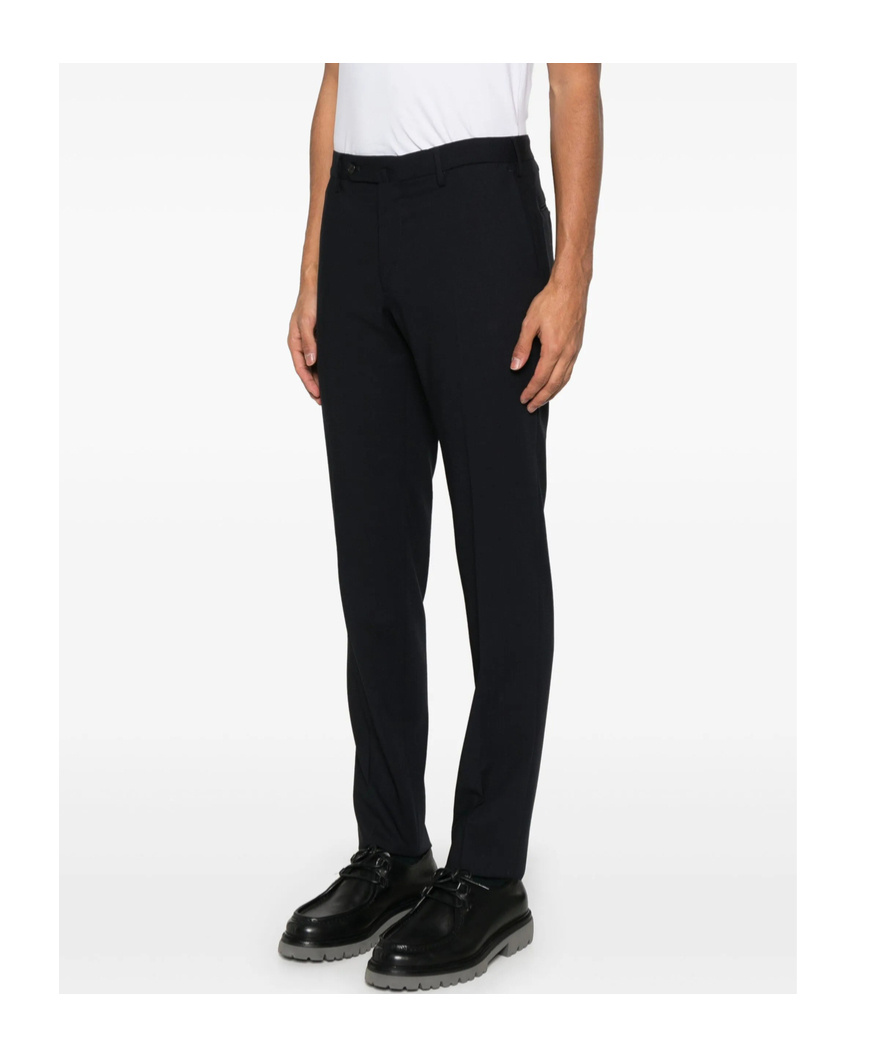 Incotex Tapered Tailored Trousers In Black