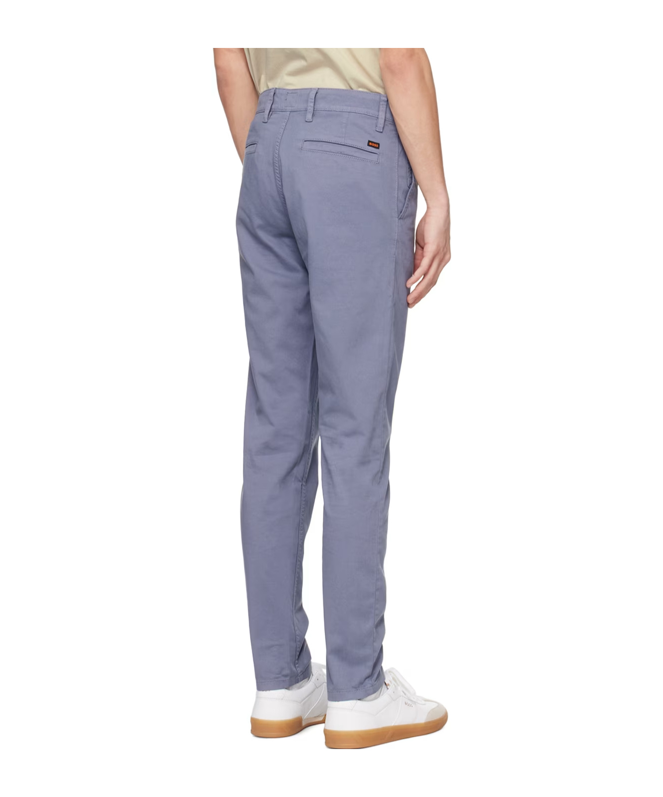 Hugo Boss Belt-loop Casual Pants In Multicolor