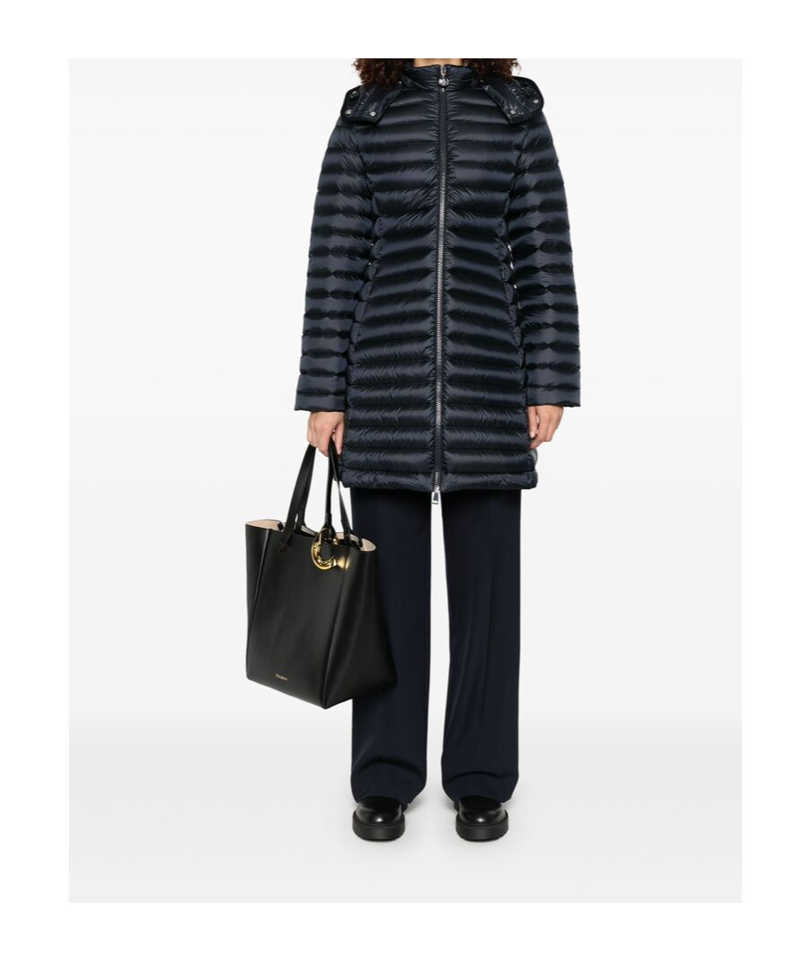 Moncler Long-sleeved Down Jacket In Blue