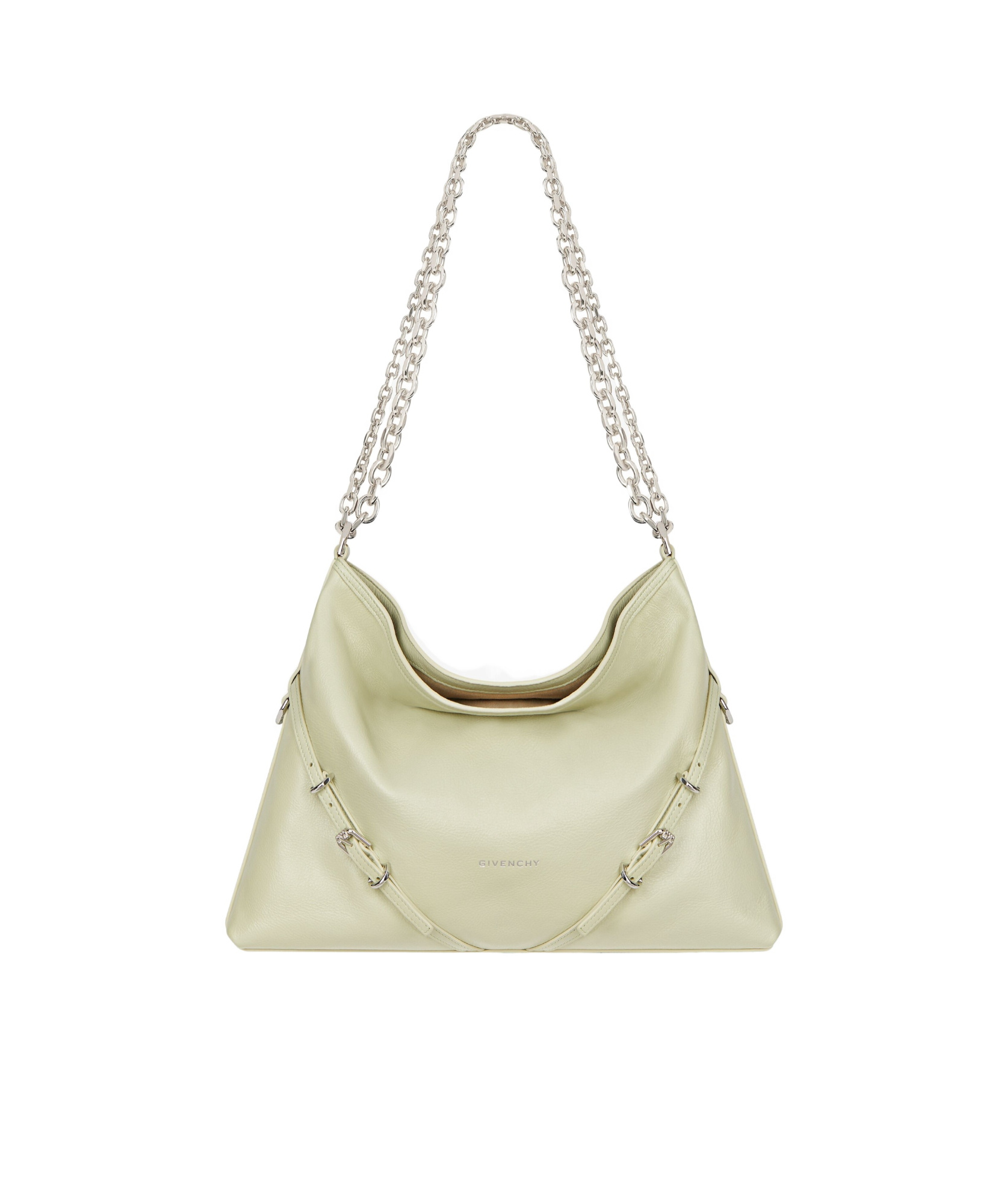 Givenchy Medium Voyou Leather Shoulder Bag In Nude