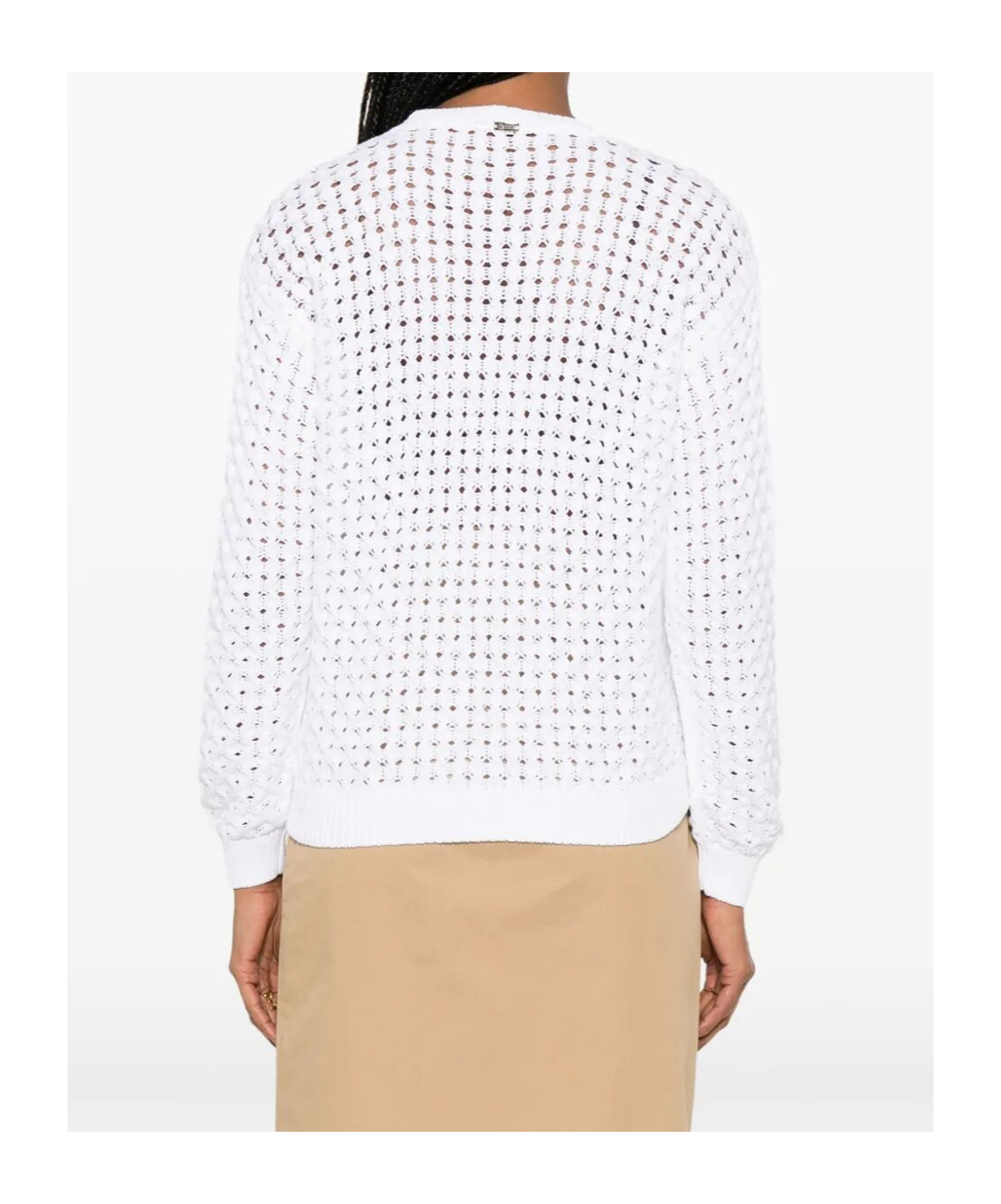 Herno Open-knit Sweater Clothing In White