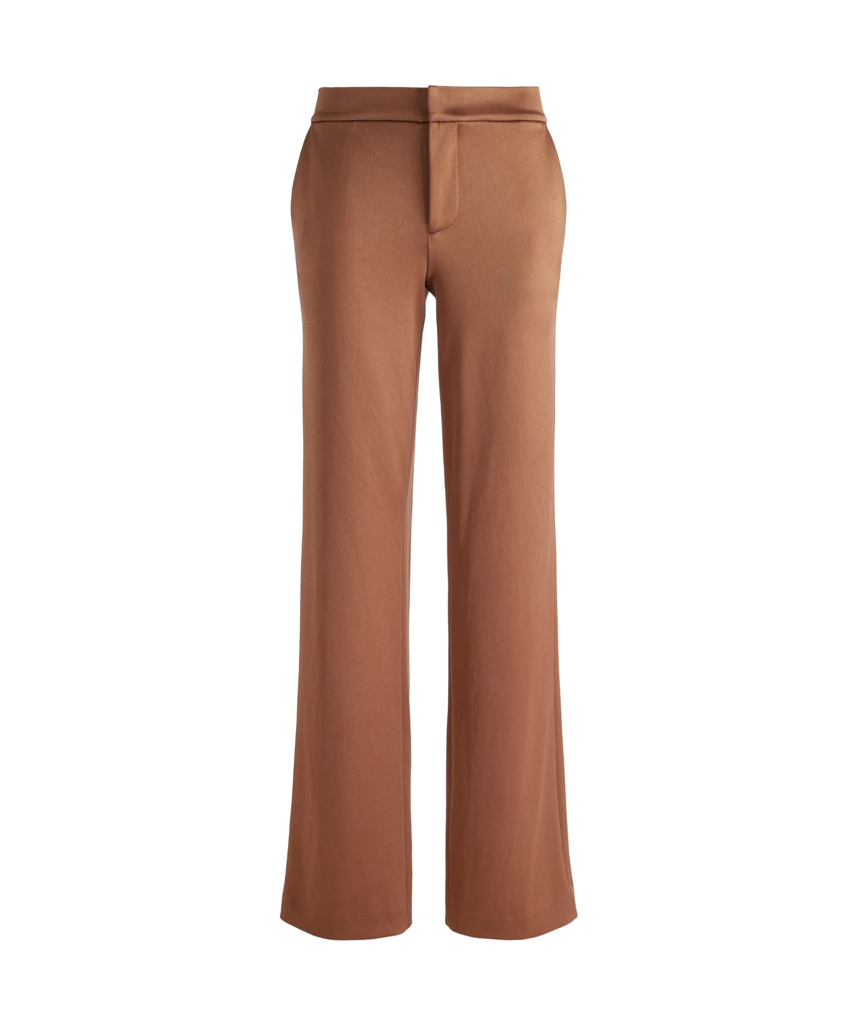 Alice And Olivia Calvin Wide-leg Pants In Brown
