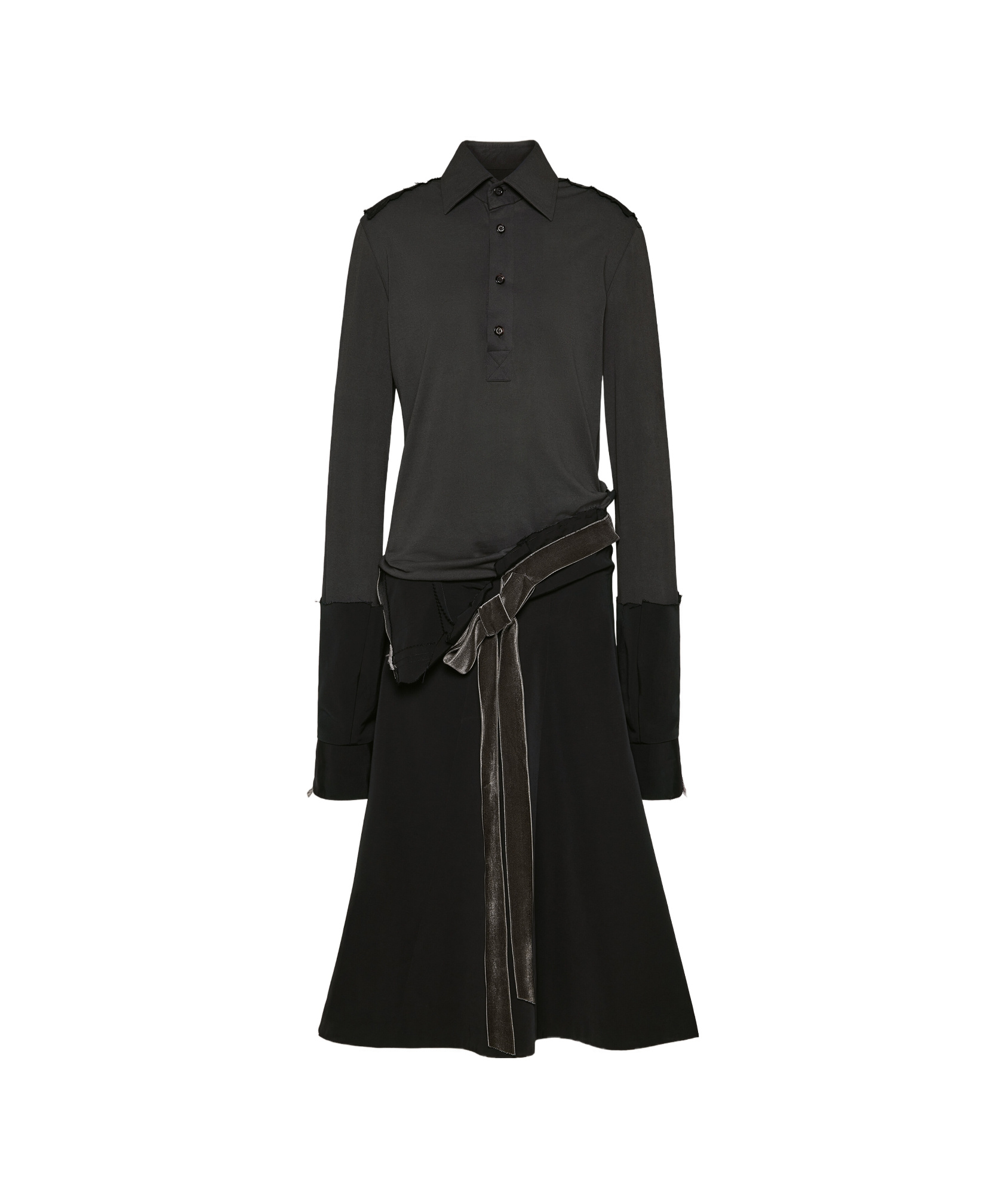 Maison Margiela Work-in-progress Dress Woman Black In Black