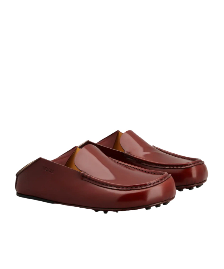 Tod's Slipper Loafers In Leather In Brown