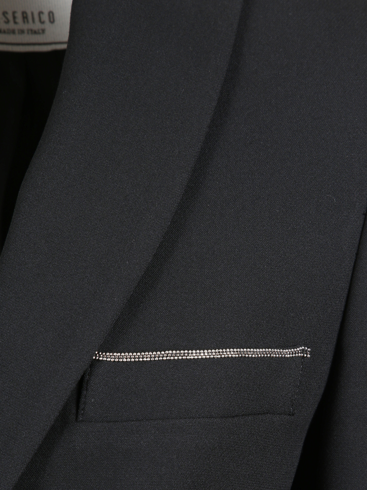 Peserico Pocket Blazer In Black