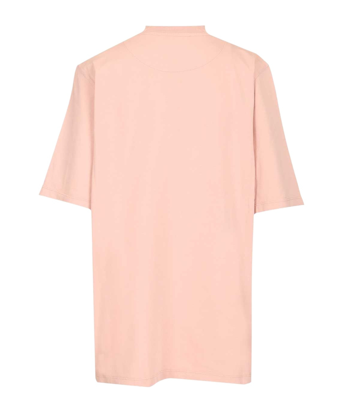 Attico The  Logo Embroidered Oversized T-shirt In Pink