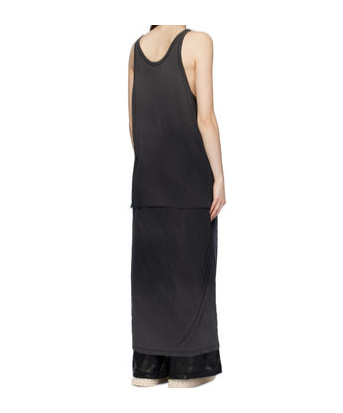Doublet Black Layered Maxi Dress In Blue