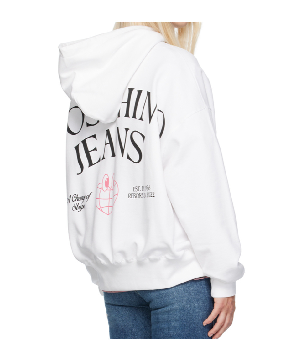 Moschino Long Sleeve Hooded Sweatshirt