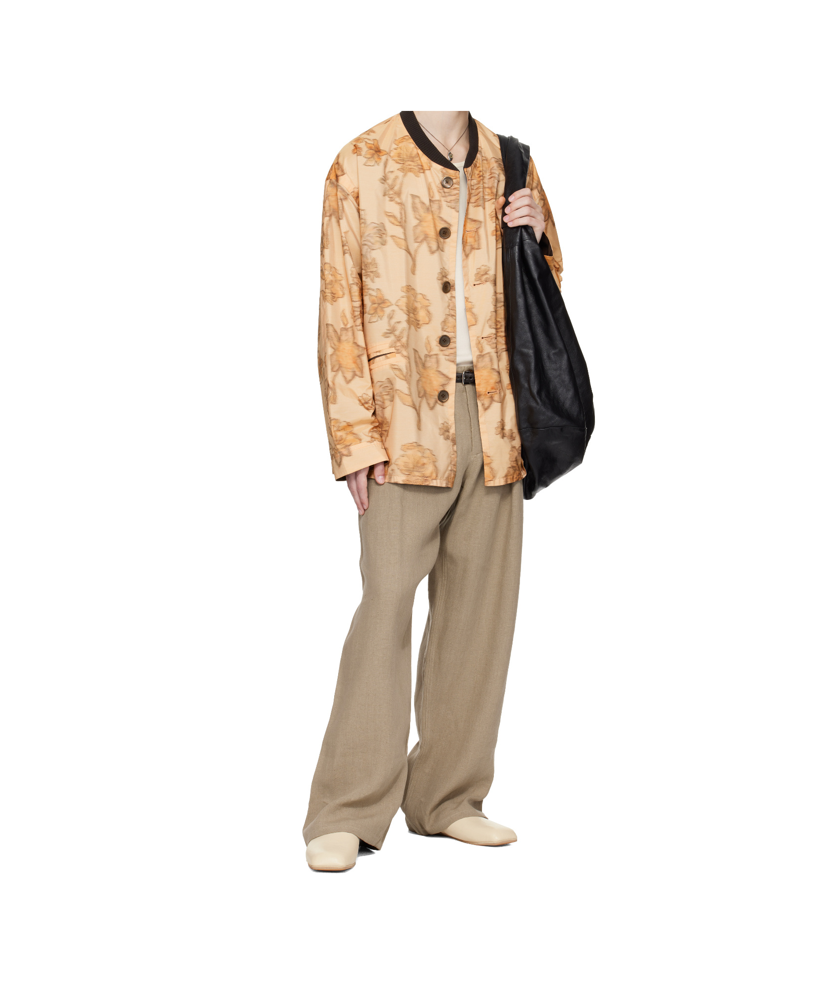 Our Legacy Work Shop Emporio Armani Beige Cigarr Slippers In Brown