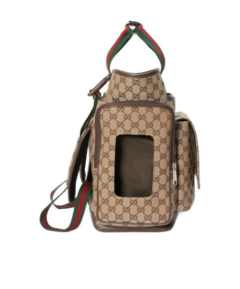Gucci Gg-jacquard Changing Bag In Brown