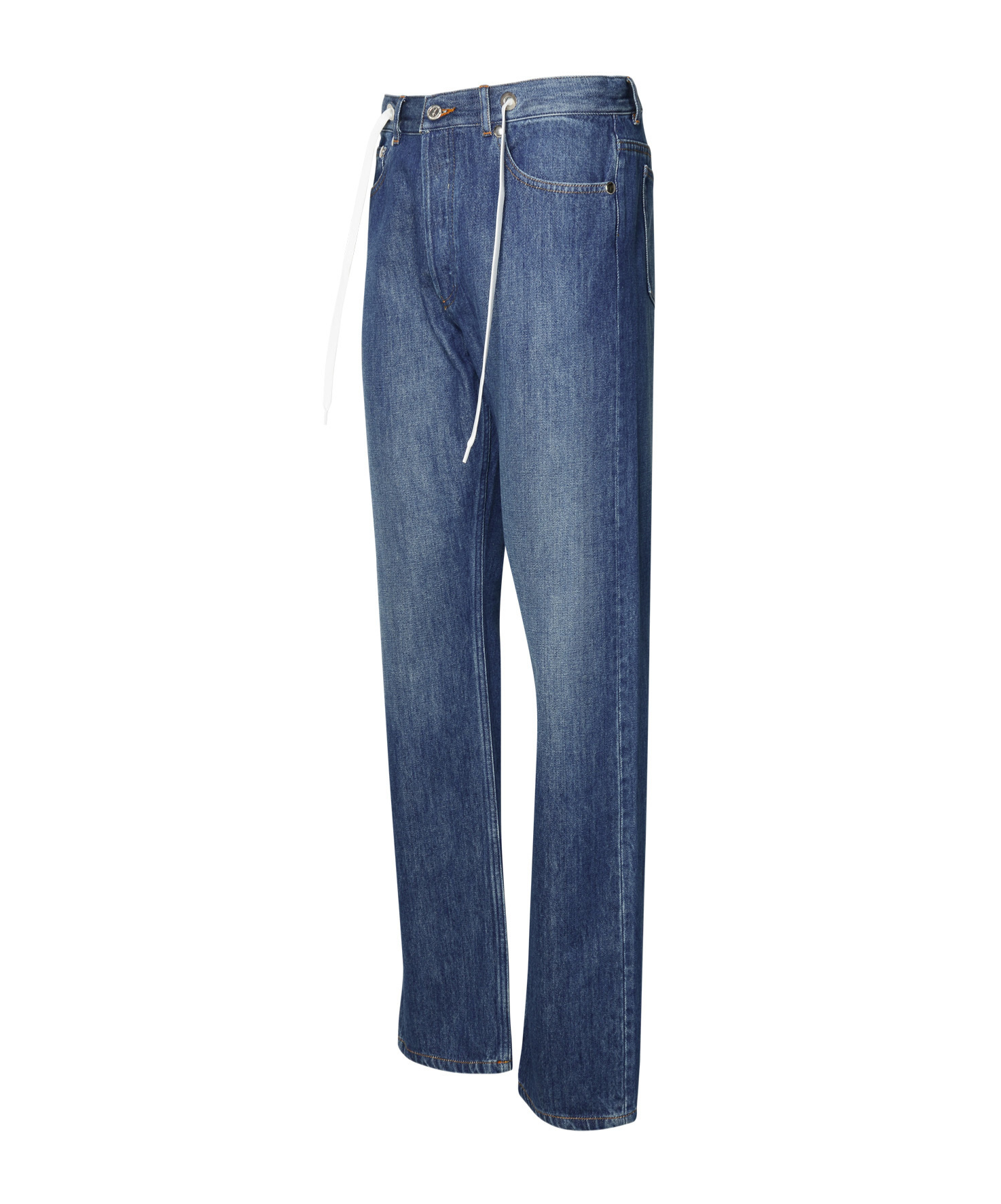 Apc A.p.c. Drawstring Jeans In Blue