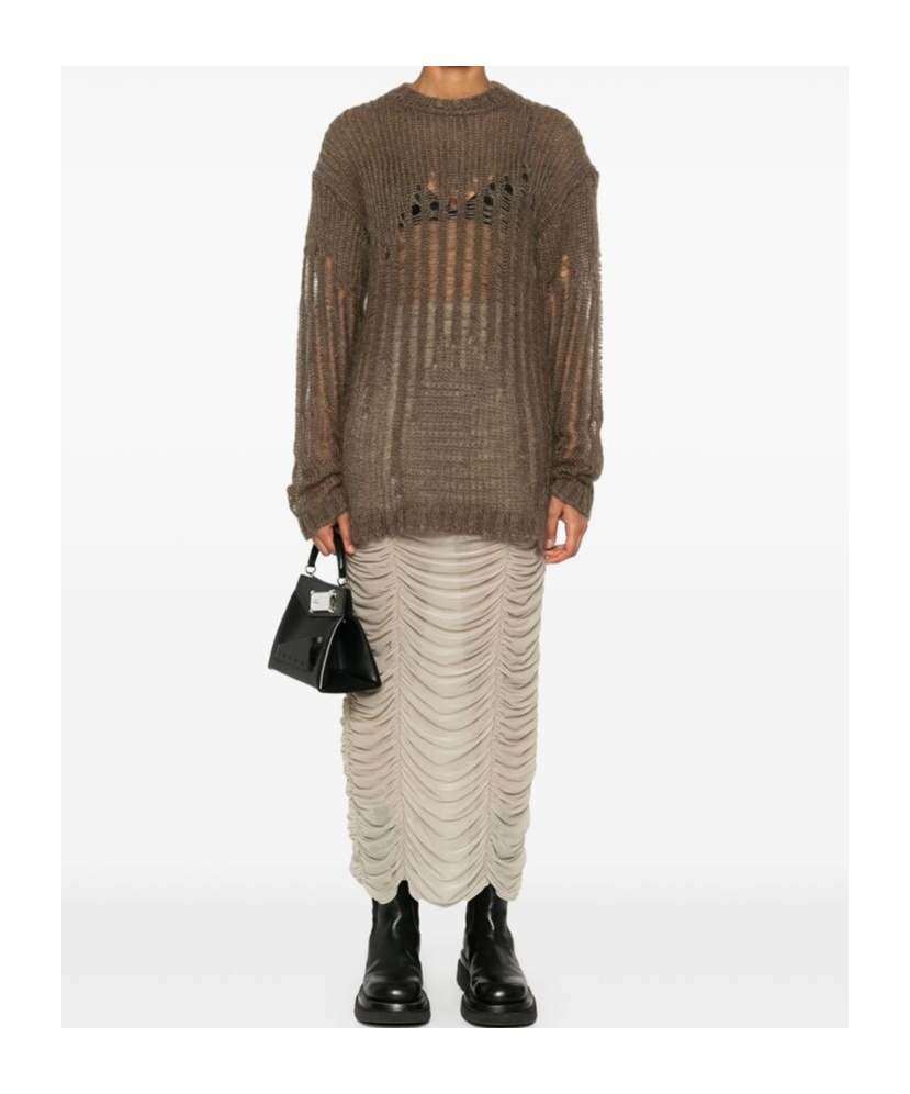 Ann Demeulemeester Rigmor Sweater In Brown