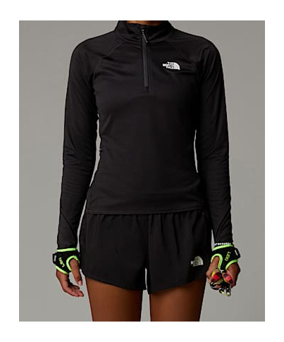 The North Face Womens Sunriser 1/4 Zip Long-sleeve Top In Black