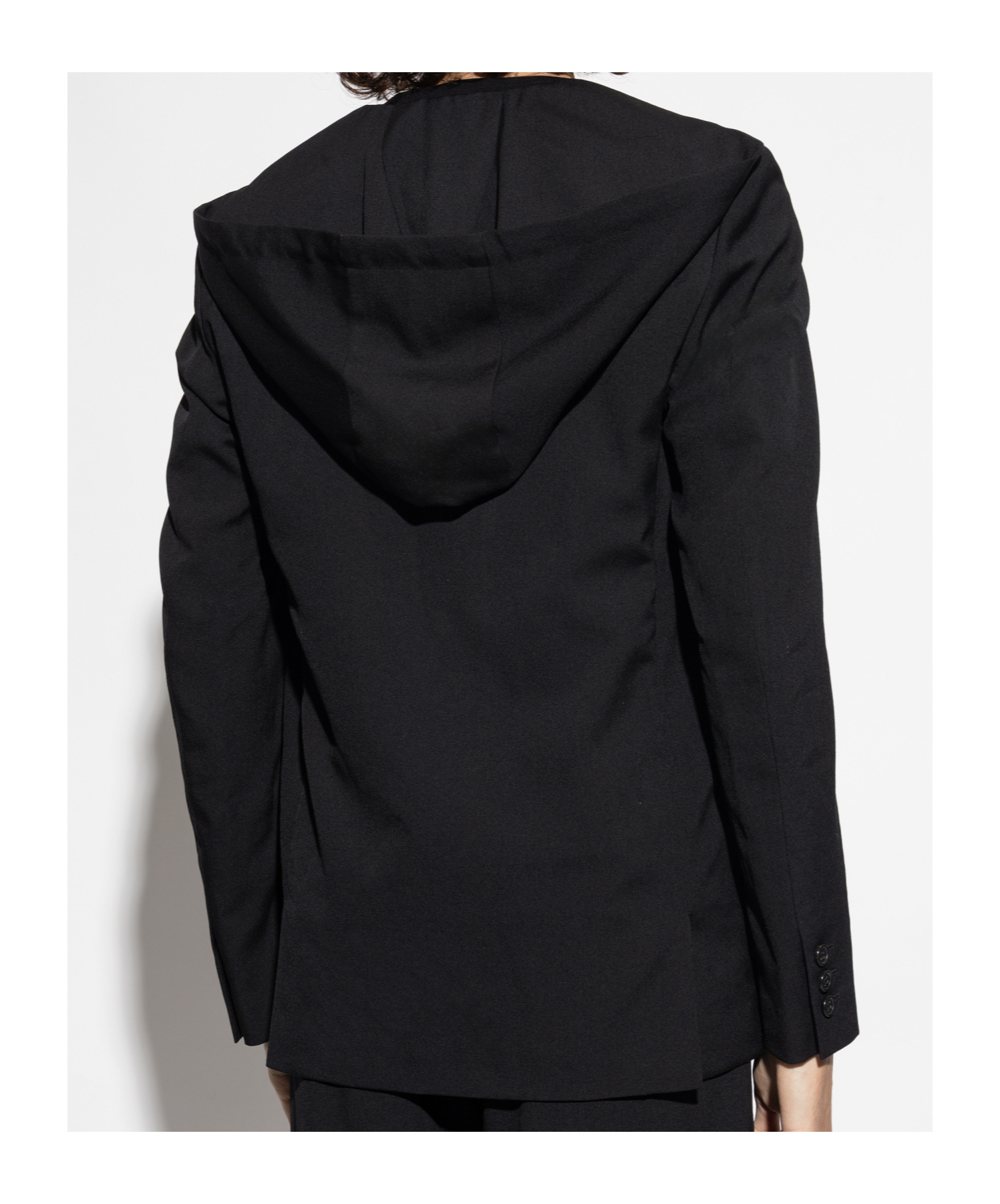 Comme Des Garçons Hooded Jacket In Black
