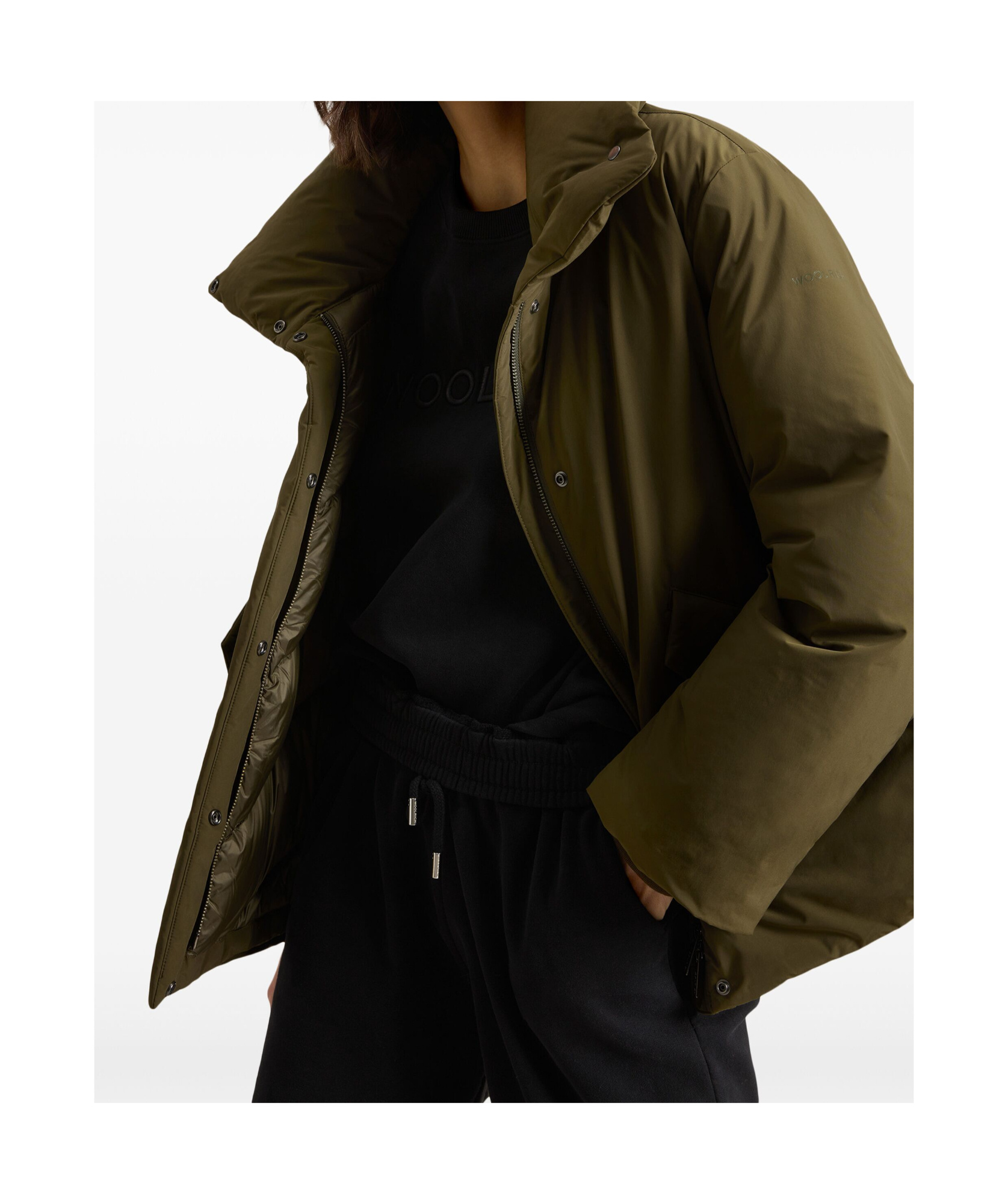 Woolrich Luxury Cocon Parka In Green