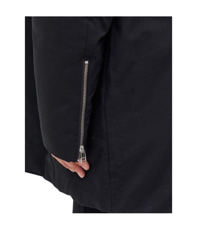 Moose Knuckles Hooded Cotton Suit In Black