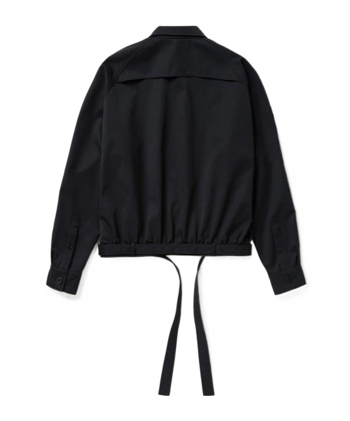 1989 Studio Dark Blue Short Trench Jacket In Blue