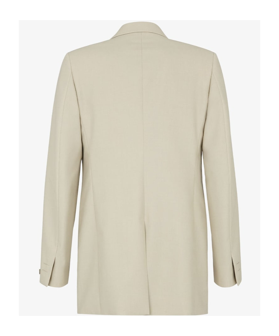 Fendi Men Single-breasted Blazer In Nude