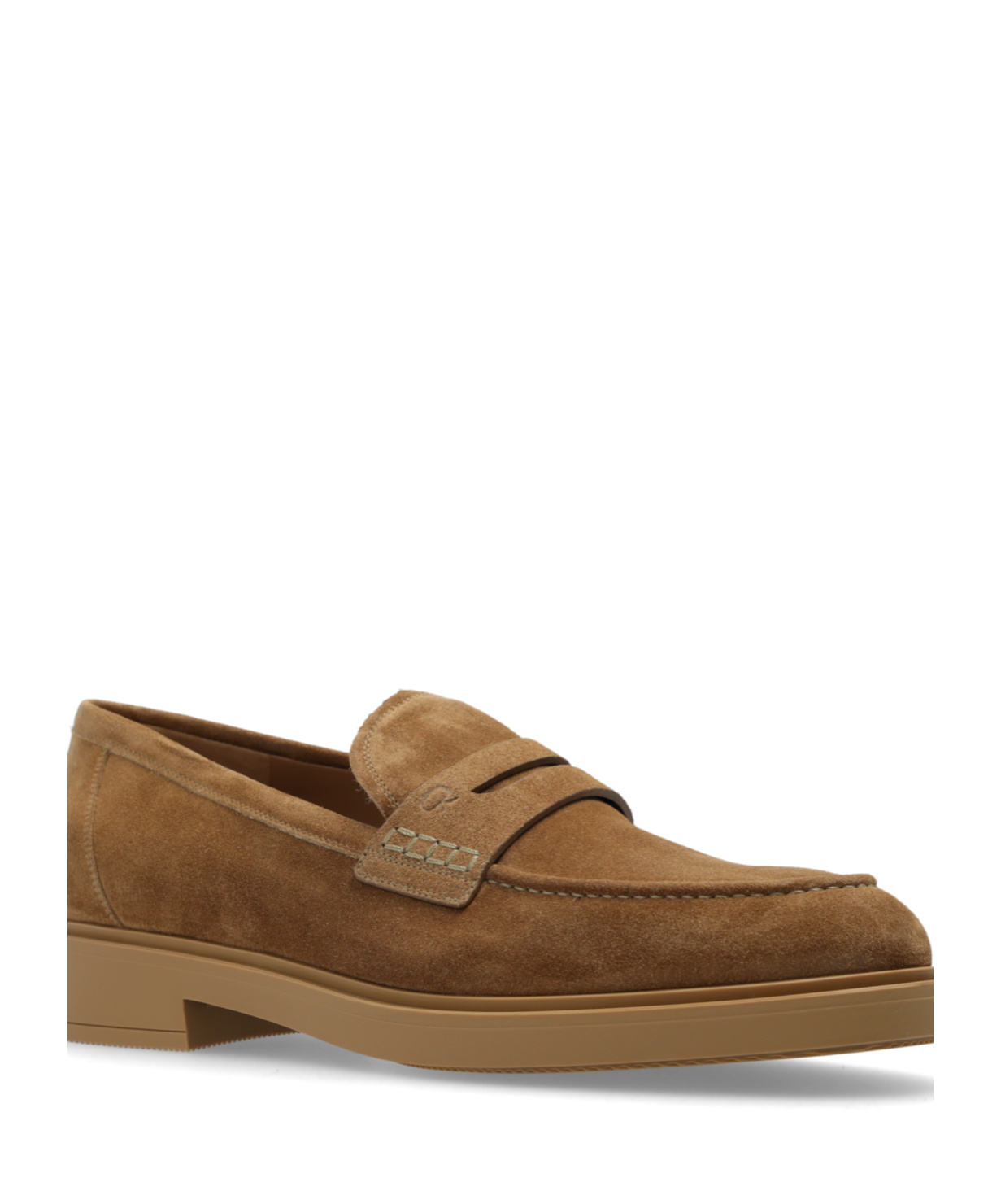 Gianvito Rossi Round-toe Loafers In Brown