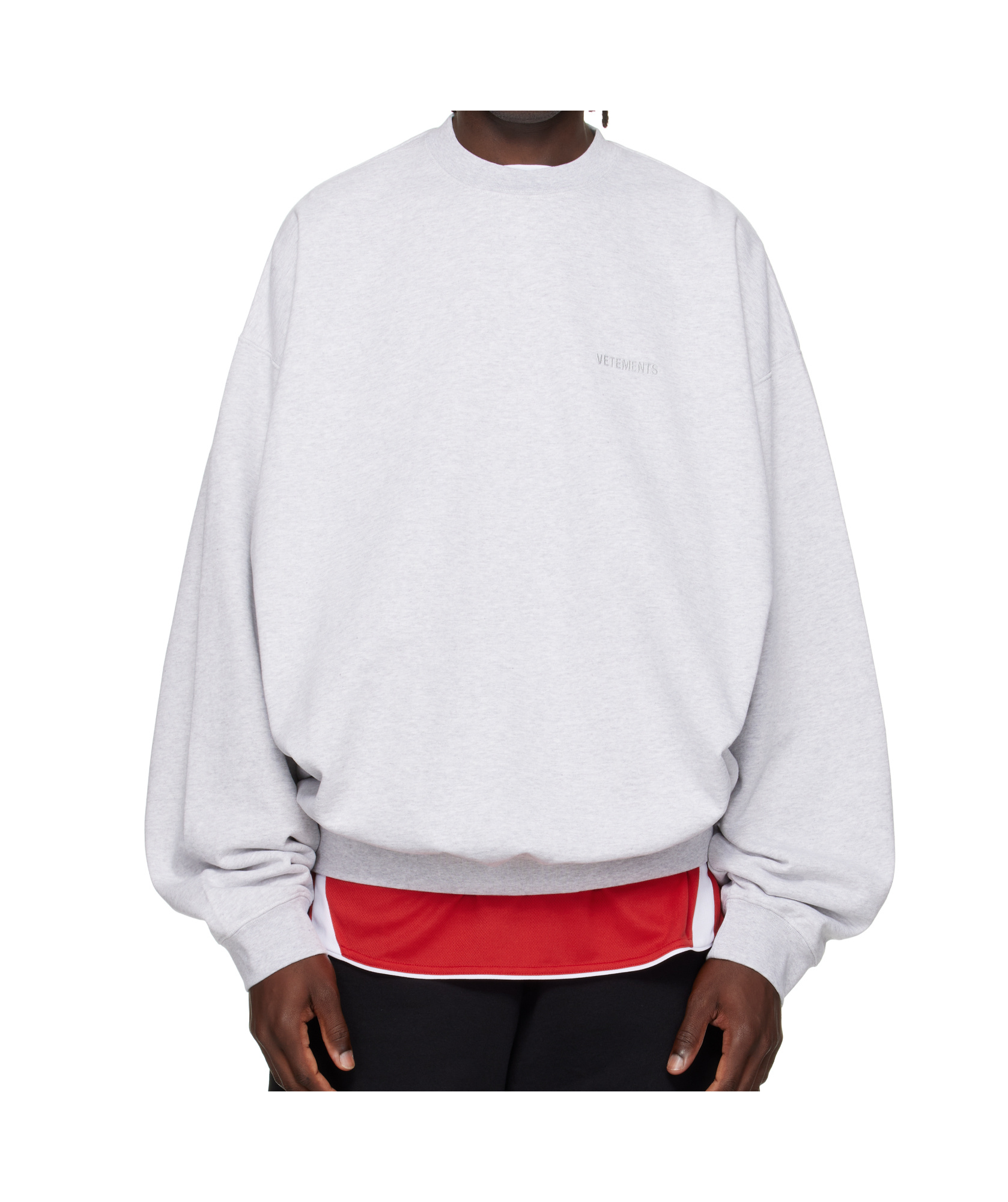 Vetements Logo Oversized Sweatshirt In Blue